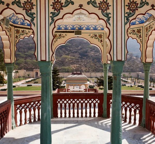 Indie Rajasthan Jaipur Sisodia Rani Bagh Palace Zbudowany 1710 Przez — Zdjęcie stockowe