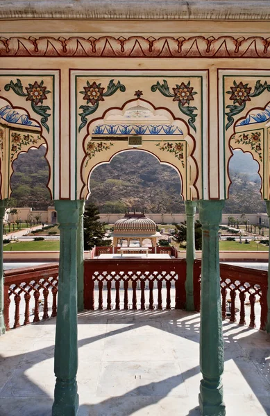 Indie Rajasthan Jaipur Sisodia Rani Bagh Palace Zbudowany 1710 Przez — Zdjęcie stockowe