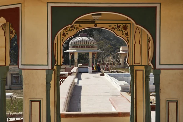 Índia Rajasthan Jaipur Palácio Sisodia Rani Bagh Construído 1710 Por — Fotografia de Stock