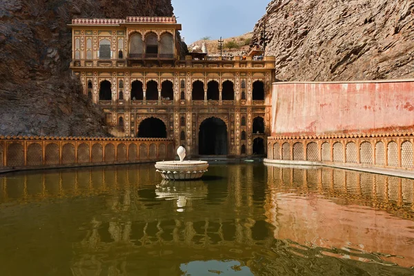 India Rajastán Jaipur Uno Los Muchos Templos Hindúes Galtaji Jaipur —  Fotos de Stock