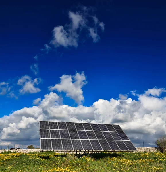 Italie Sicile Marina Ragusa Campagne Panneaux Solaires — Photo