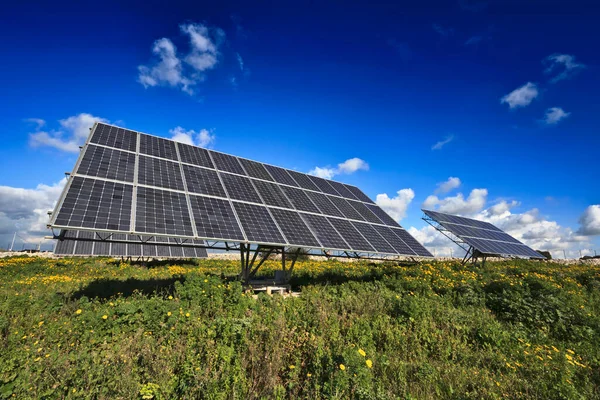 Italy Sicily Marina Ragusa Countryside Solar Panels — Stock Photo, Image