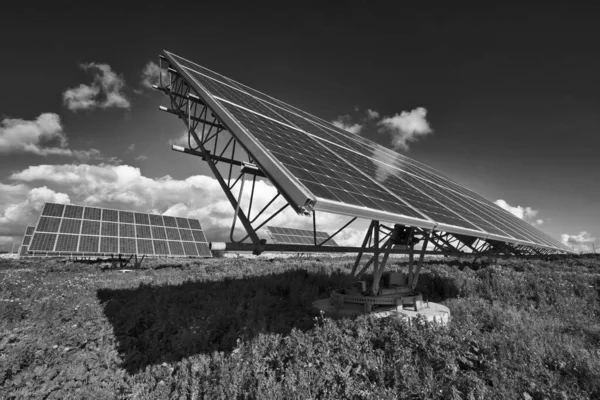 Italie Sicile Marina Ragusa Campagne Panneaux Solaires — Photo