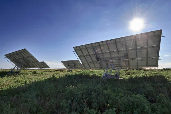 意大利 西西里 马里纳 拉古萨 太阳能电池板 — 图库照片