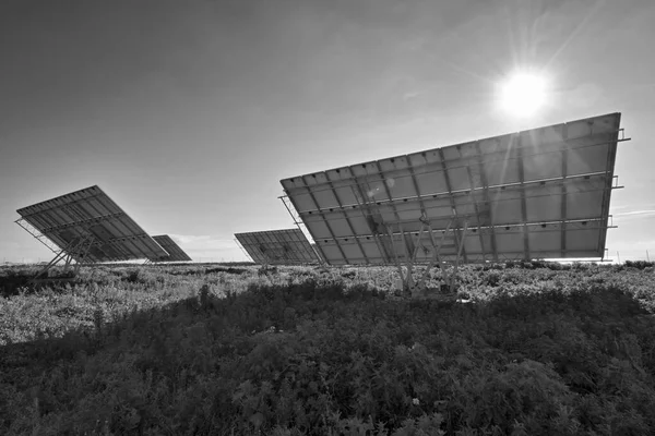 Italie Sicile Marina Ragusa Campagne Panneaux Solaires — Photo