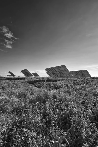 Italie Sicile Marina Ragusa Campagne Panneaux Solaires — Photo