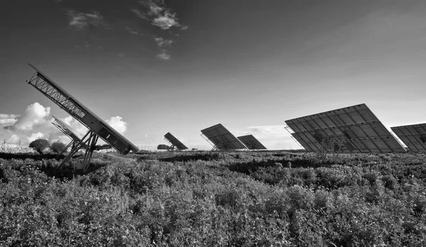 Italy Sicily Marina Ragusa Countryside Solar Panels — Stock Photo, Image