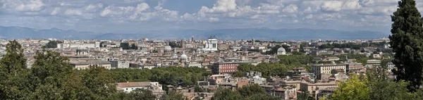 Italia Lacio Roma Vista Panorámica Ciudad Desde Monte Gianicolo —  Fotos de Stock