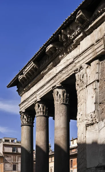 Italië Lazio Rome Kolommen Van Het Pantheon Cadhedral Pantheon Plein — Stockfoto
