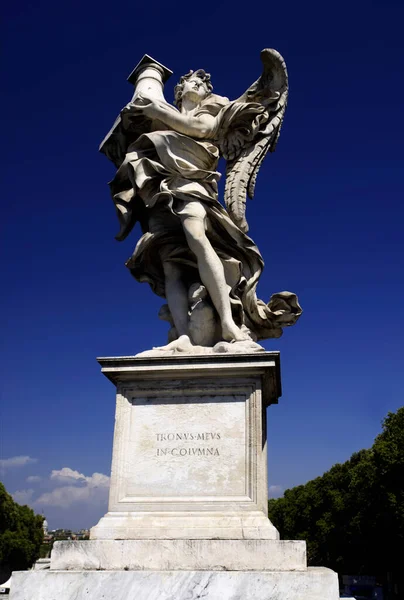 Italië Lazio Rome Angelo Brug Een Van Standbeelden Van Brug — Stockfoto
