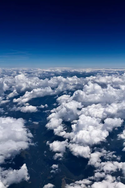 Italia Ckouds Vistos Desde Ventana Avión — Foto de Stock