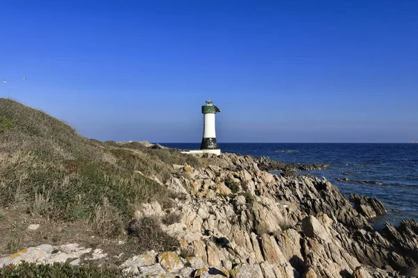 Italia Cerdeña Archipiélago Maddalena Faro — Foto de Stock