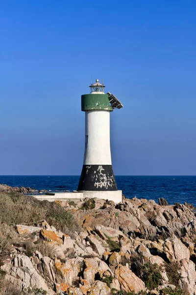 Itália Sardenha Arquipélago Maddalena Farol — Fotografia de Stock