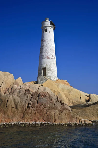 Italië Sardinië Archipel Van Maddalena Vuurtoren — Stockfoto