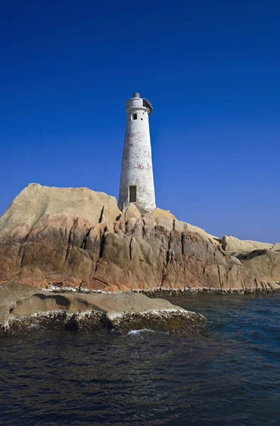 Itália Sardenha Arquipélago Maddalena Farol — Fotografia de Stock