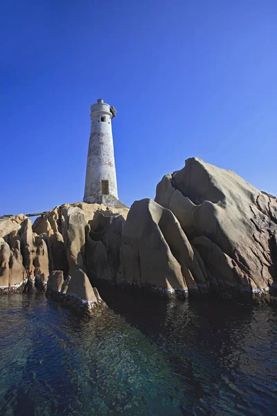 Itália Sardenha Arquipélago Maddalena Farol — Fotografia de Stock