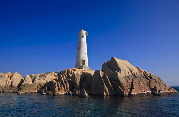 Italië Sardinië Archipel Van Maddalena Vuurtoren — Stockfoto