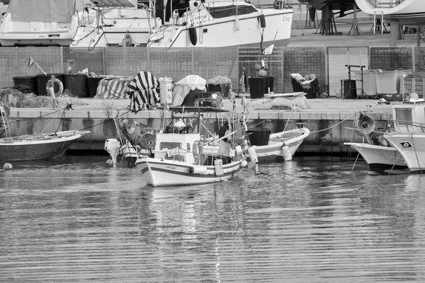 Itália Sicília Marina Ragusa Província Ragusa Abril 2021 Barcos Pesca — Fotografia de Stock