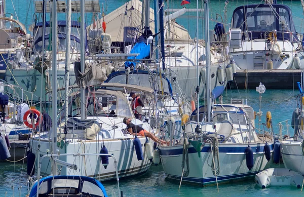 Itália Sicília Mar Mediterrâneo Marina Ragusa Província Ragusa Abril 2021 — Fotografia de Stock