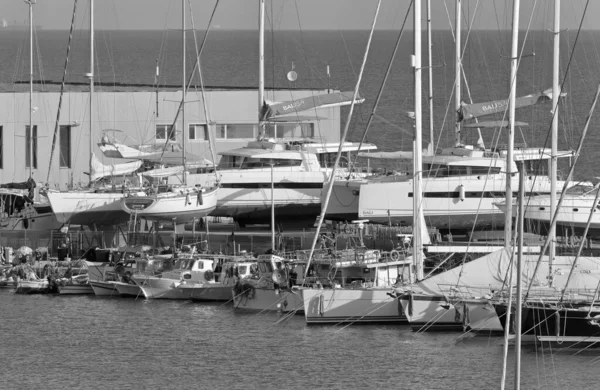 Itália Sicília Marina Ragusa Província Ragusa Abril 2021 Barcos Pesca — Fotografia de Stock