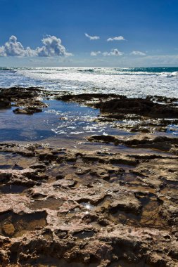 İtalya, Sicilya, Puntabraccetto, Akdeniz, Sicilya güney doğu kıyı şeridi