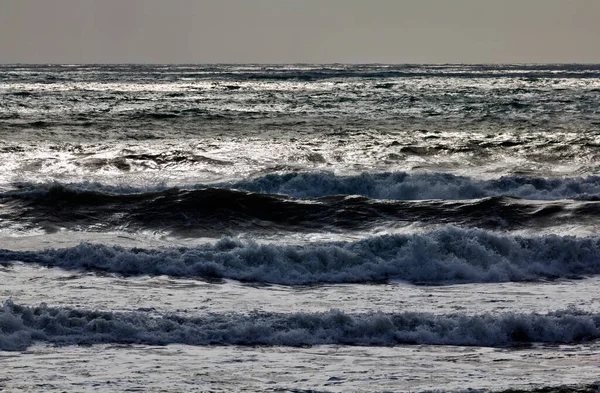 Italy Sicily Mediterranean Sea Rough Sea Sicily Channel Winter — Stock Photo, Image