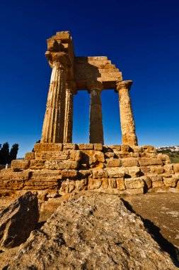 İtalya, Sicilya, Agrigento, Yunan Tapınak Vadisi, Castore ve Polluce Tapınağı (Hera Tapınağı)