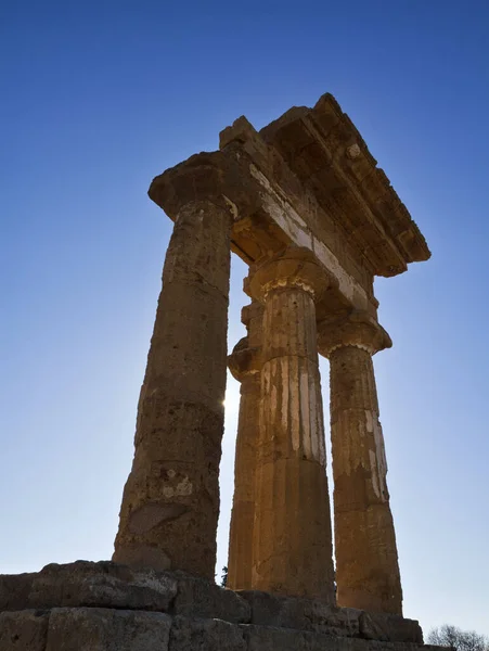 Italy, Sicily, Agrigento, Greek Temples Valley, Castore and Polluce Temple (Hera Temple)