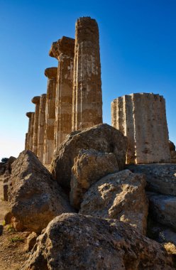 İtalya, Sicilya, Agrigento, Yunan Tapınak Vadisi, Herkül Tapınağı sütunları