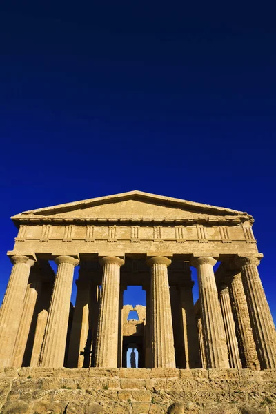 Italy Sicily Agrigento Greek Temples Valley Concord Temple 440 — стоковое фото