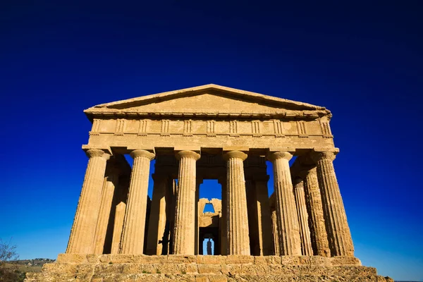 Italia Sicilia Agrigento Valle Dei Templi Greci Tempio Della Concordia — Foto Stock