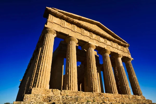 Italy Sicily Agrigento Greek Temples Valley Concord Temple 440 — стоковое фото