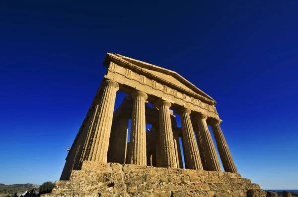 意大利 西西里 阿格里根托 希腊圣殿谷 协和圣殿 公元前440年 — 图库照片