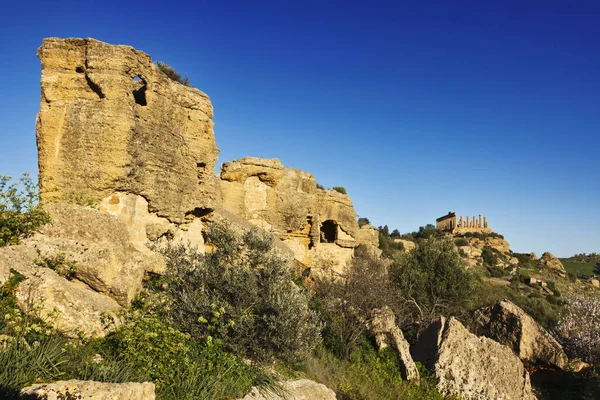 Ιταλία Σικελία Agrigento Κοιλάδα Των Ελληνικών Ναών Juno Temple 480 — Φωτογραφία Αρχείου