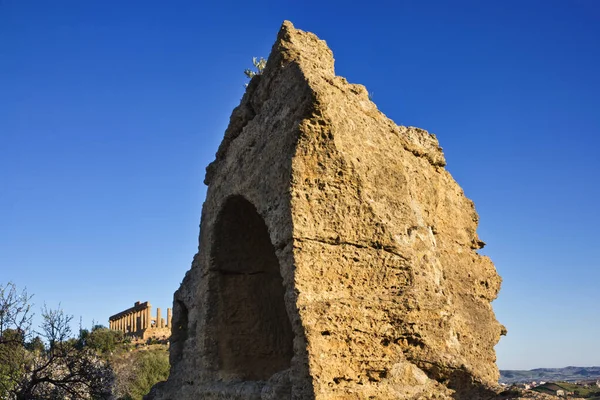 Italia Sicilia Agrigento Valle Dei Templi Greci Tempio Giunone 480 — Foto Stock