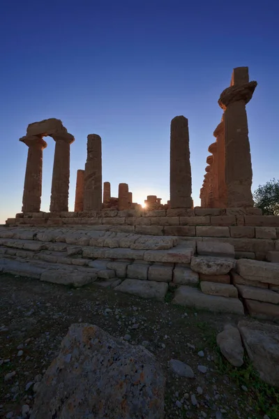 Italy Sicily Agrigento Greek Temples Valley Juno Temple 480 420 — Stock Photo, Image