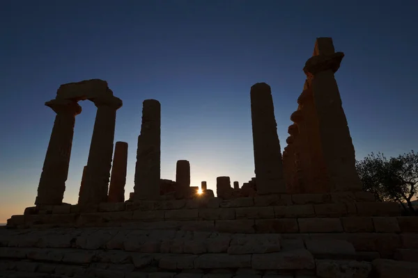 Itálie Sicílie Agrigento Řecké Chrámy Juno Temple 480 420 Při — Stock fotografie