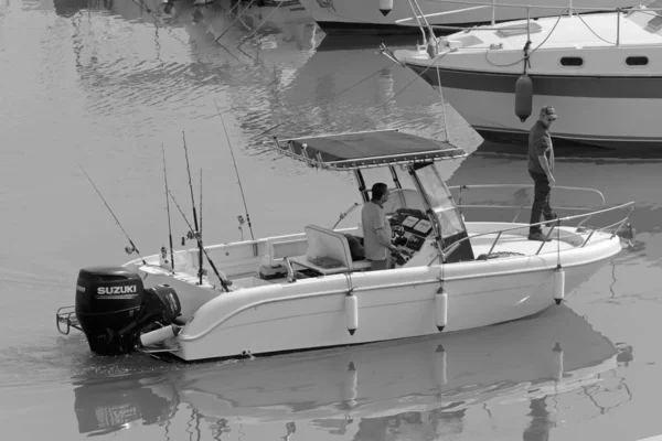 Italie Sicile Méditerranée Marina Ragusa Province Raguse Mai 2021 Pêcheurs — Photo