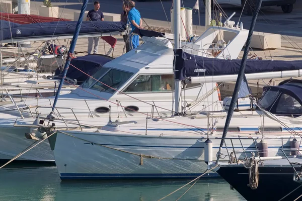 Italien Sizilien Mittelmeer Marina Ragusa Provinz Ragusa Mai 2021 Menschen — Stockfoto