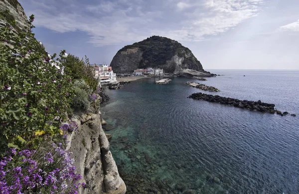 Italie Campanie Île Ischia Angelo Vue Sur Promontoire Angelo — Photo