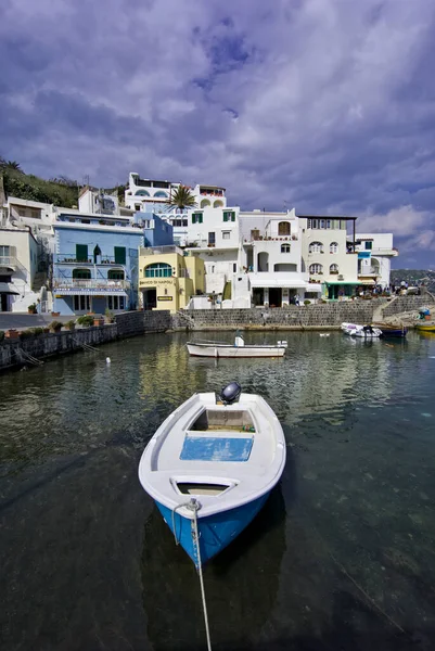 Italie Campanie Ischia Île Angelo Bateaux Pêcheurs Angelo — Photo