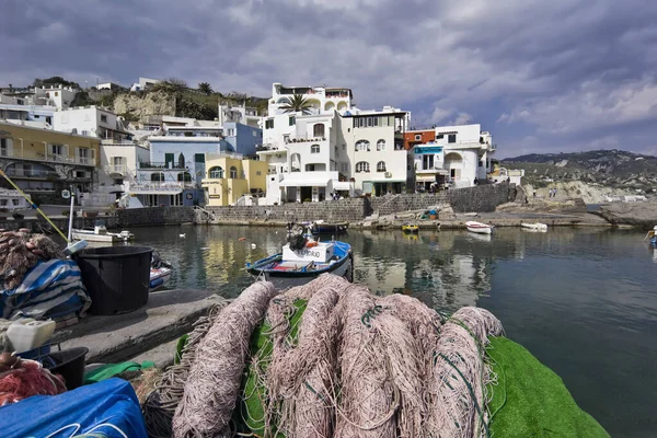 Italy Campania Ischia Island Angelo Fishermen Nets Angelo — Stock Photo, Image