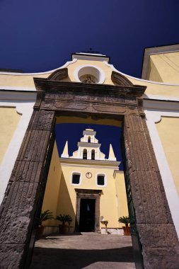 İtalya, Campania, Ischia Adası, Forio, eski kilise.