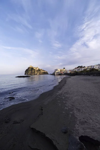 Talya Campania Ischia Adası Ischia Ponte Castel Angelo Aragon Kalesi — Stok fotoğraf