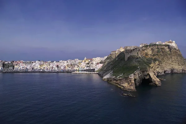 Itália Campania Ilha Procica Vista Aérea — Fotografia de Stock