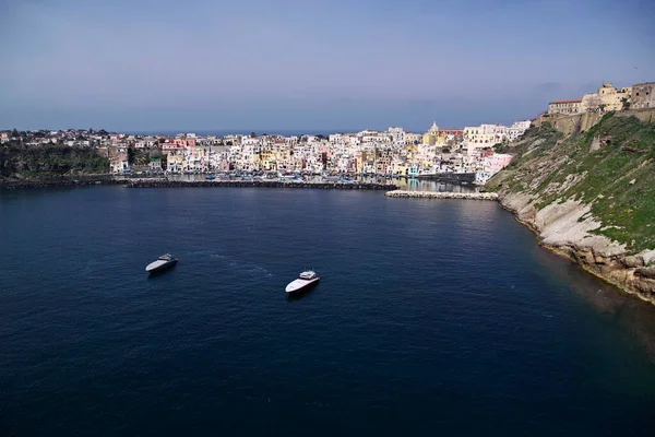 Italie Campanie Île Procica Vue Aérienne — Photo