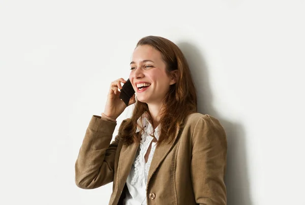 Itálie Dívka Mluví Mobilním Telefonu — Stock fotografie