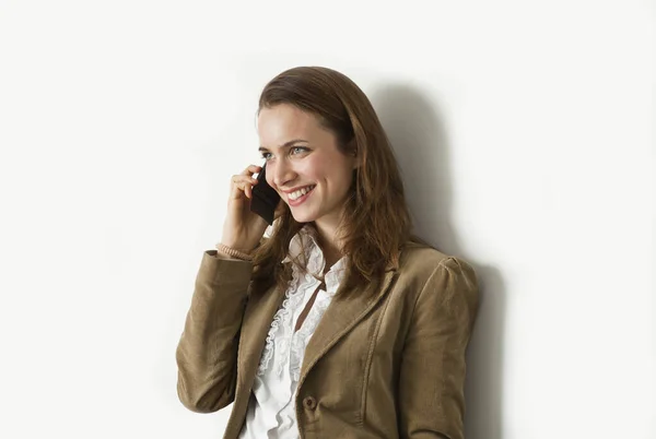 Italy Girl Talking Mobile Phone — Stock Photo, Image