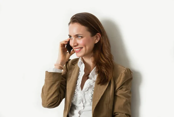 Italy Girl Talking Mobile Phone — Stock Photo, Image