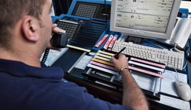 İtalya, Bari, Uluslararası havaalanı, uçuş kontrol kulesi, uçuş denetçisi